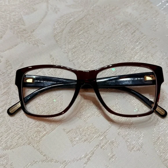 Dolce & Gabbana Dark Brown Women's Glasses - Picture 7 of 8
